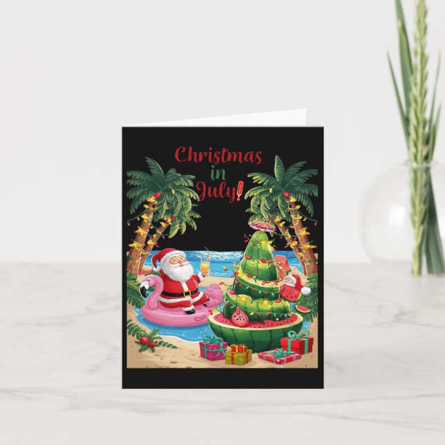 Weihnachten im Juli Watermelon Weihnachten Weihnac Karte (Vorderseite)