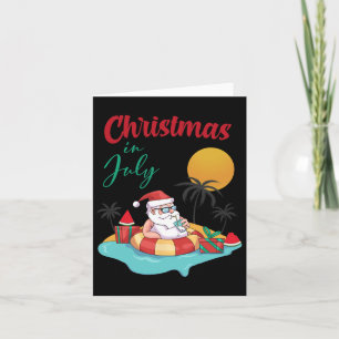 Weihnachten im Juli Watermelon Xmas Palm Sommer Mä Karte