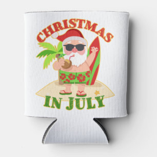 Weihnachten im Juli Weihnachten mit Surfboard Dosenkühler