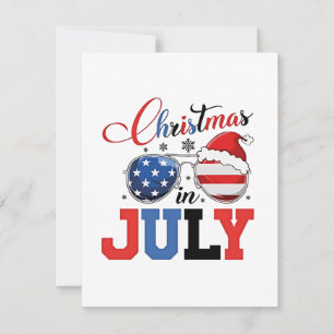 Weihnachten im Juli Weihnachten Weihnachten 4h Jul Mitteilungskarte