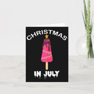Weihnachten im Juli Weihnachtsbaum Sommer Karte