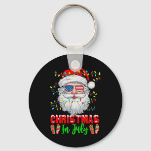 Weihnachten im Juli Weihnachtsfest Weihnachten Wei Schlüsselanhänger