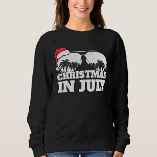 Weihnachten im Juli Weihnachtsmannmütze und Sonnen Sweatshirt