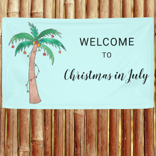 Weihnachten im Juli Willkommen Banner