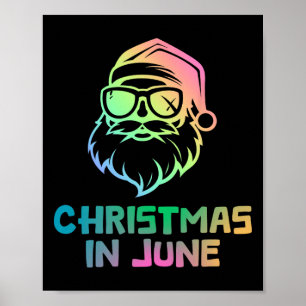 Weihnachten im Juni mit Weihnachtsfeiertag Poster