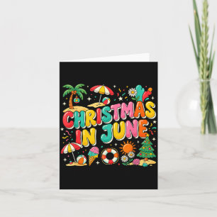 Weihnachten im Juni Sommer Männer Frauen Jungen un Karte