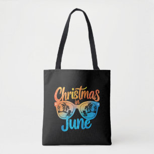Weihnachten im Juni Sonnenbrille Lustiger Sommerur Tasche