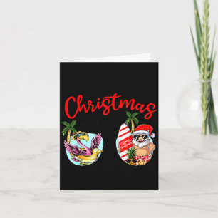 Weihnachten im Juni Sonnenbrille Santa Flamingo So Karte