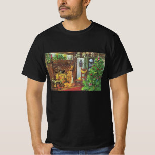 Weihnachten im Landhaus, Gemütliche Holzhütte mit  T-Shirt