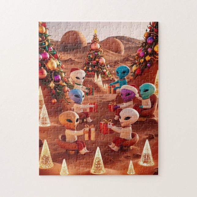 Weihnachten im Mars Puzzle (Vertikal)