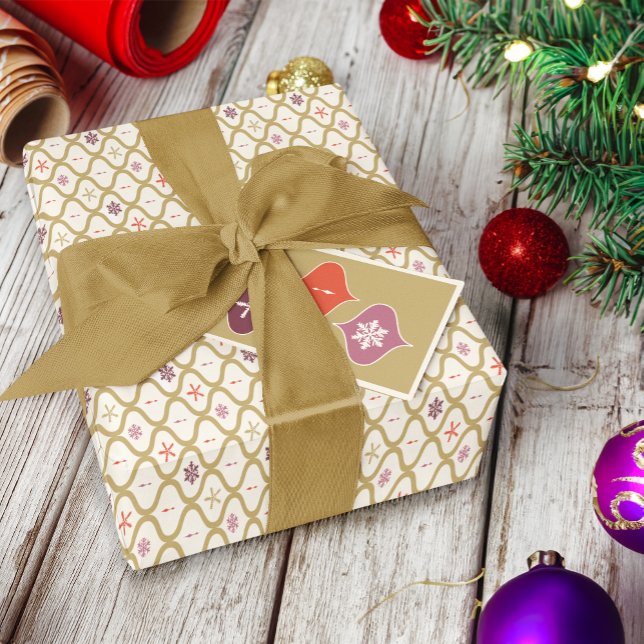 Weihnachten im Mittelalter Schneeflocken Geschenkpapier Set (Von Creator hochgeladen)