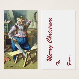 Weihnachten im Retrolook, Weihnachtsmann baut Spie