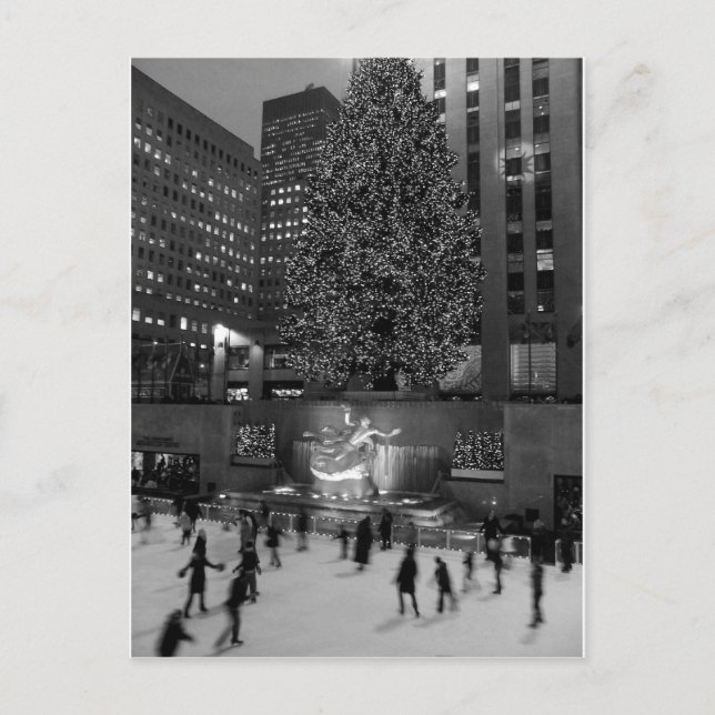 Weihnachten im Rockefeller Center | New York City Postkarte (Vorderseite)