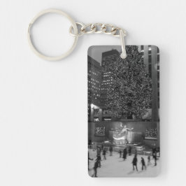 Weihnachten im Rockefeller Center - NYC Schlüsselanhänger