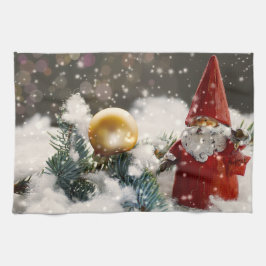 Weihnachten im Schnee Geschirrtuch
