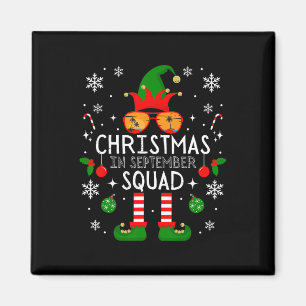 Weihnachten im September-Squad-Kostüm-Elfen-Sonnen Magnet