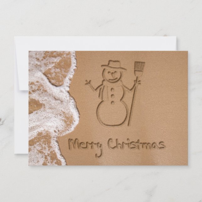 Weihnachten im Sommer Einladung (Vorderseite)