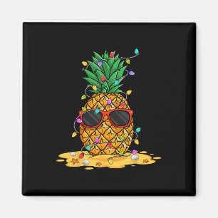Weihnachten im Sommer Im Juli Ananas Sunnl Santa H Magnet