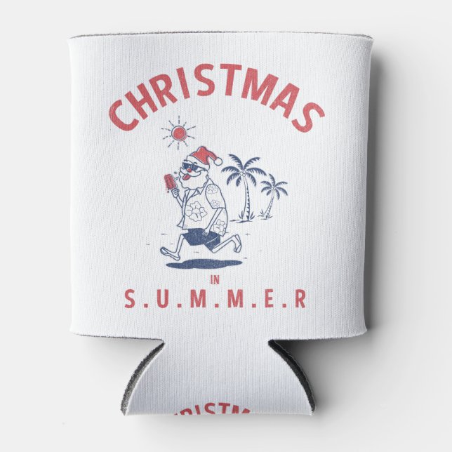 Weihnachten im Sommer im Juli Dosenkühler (Vorderseite)