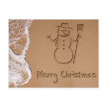 Weihnachten im Sommerurlaub Postkarte