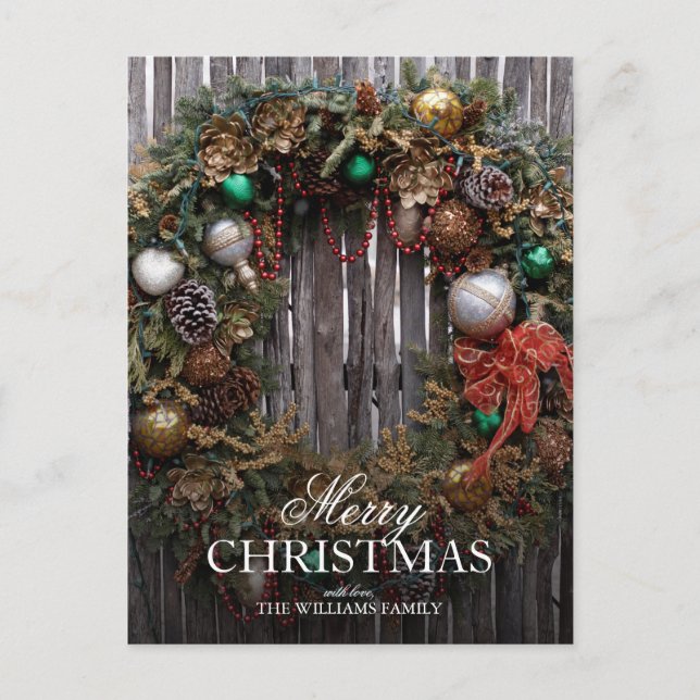 Weihnachten im Südwesten - Klassischer Kranz mit O (Vorderseite)