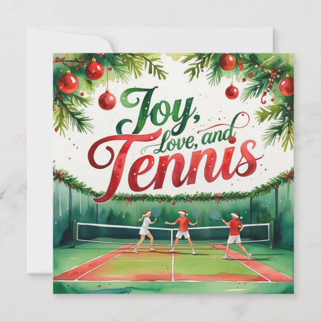 Weihnachten im Tennis (Vorderseite)