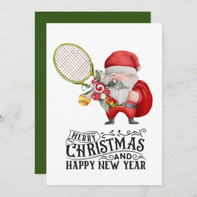 Weihnachten im Tennis mit dem Weihnachtsmann (Vorne/Hinten)
