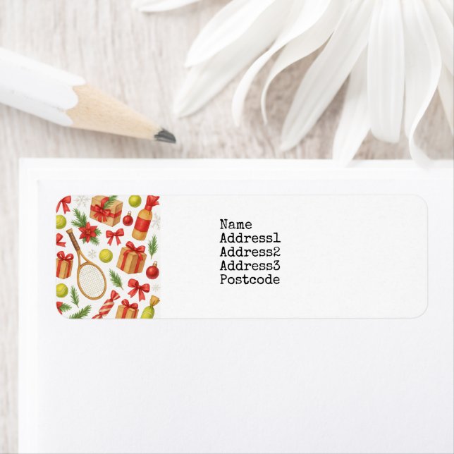 Weihnachten im Tennis mit Geschenken (Insitu)