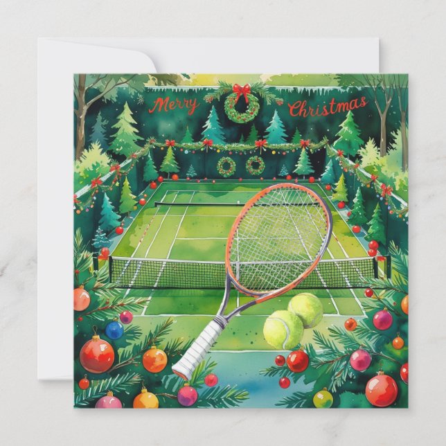 Weihnachten im Tennisplatz (Vorderseite)