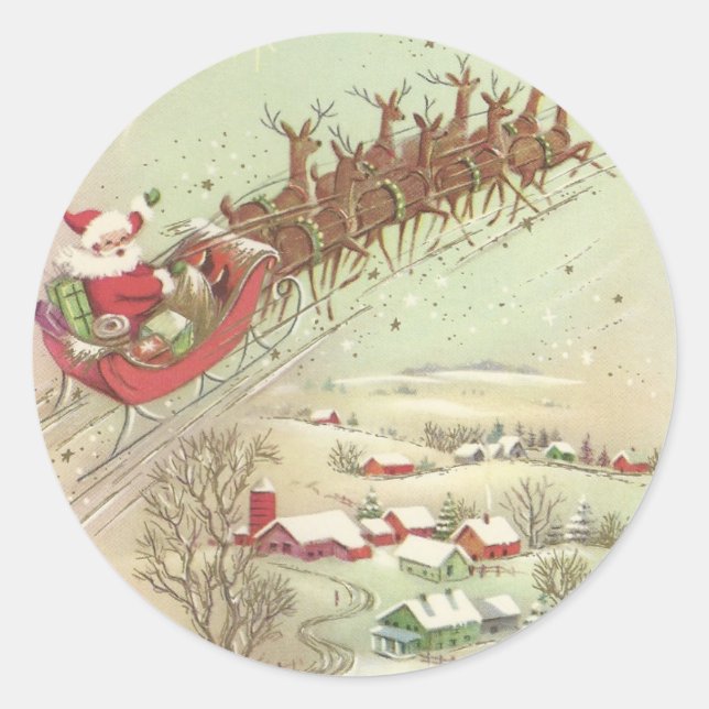 Weihnachten im Tessin Runder Aufkleber (Vorderseite)
