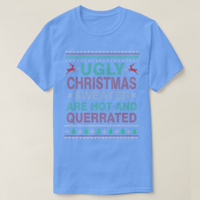 Weihnachten im Ugly Sweater Party Männer Frauen  T-Shirt (Design vorne)