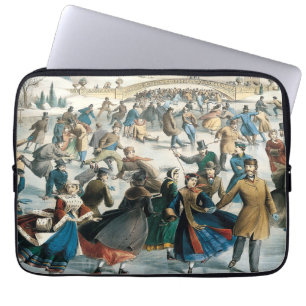 Weihnachten im viktorianischen Central Park Currie Laptopschutzhülle