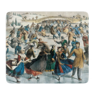 Weihnachten im viktorianischen Central Park Currie Schneidebrett