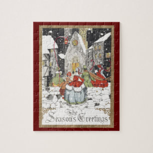 Weihnachten im viktorianischen Stil - Menschen auf