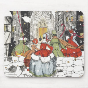 Weihnachten im viktorianischen Stil - Menschen auf Mousepad