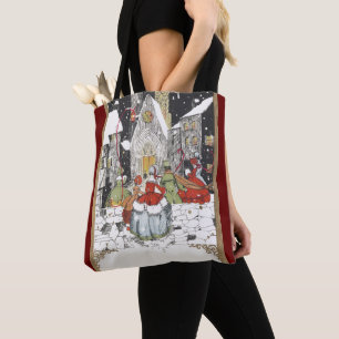 Weihnachten im viktorianischen Stil - Menschen auf Tasche