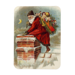 Weihnachten im viktorianischen Stil: Sankt Nikolau Magnet