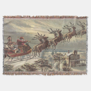 Weihnachten im viktorianischen Stil - Santa Claus- Decke