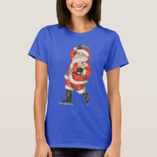 Weihnachten im viktorianischen Stil Santa Claus Ei T-Shirt