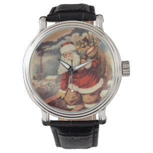 Weihnachten im viktorianischen Stil: Santa Claus i Armbanduhr