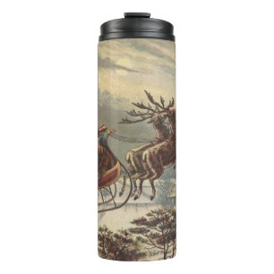 Weihnachten im viktorianischen Stil - Weihnachtsma Thermosbecher