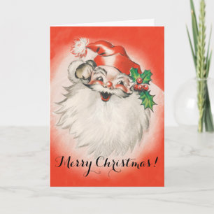 Weihnachten im Vintage-Stil, fröhlicher Retro-Sant