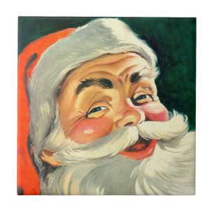 Weihnachten im Vintage-Stil, fröhlicher Retro-Weih Fliese