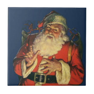 Weihnachten im Vintage-Stil, fröhlicher Weihnachts Fliese