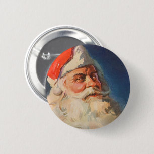 Weihnachten im Vintage-Stil, Nikolaus Böse-Oder-Br Button