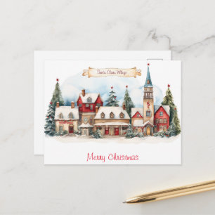 Weihnachten im Vintage-Stil Postkarte