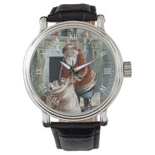 Weihnachten im Vintage-Stil, Sankt Nikolaus am Kam Armbanduhr