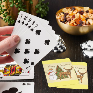 Weihnachten im Vintage-Stil Spielkarten