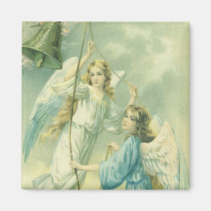 Weihnachten im Vintage-Stil, viktorianische Engel  Magnet