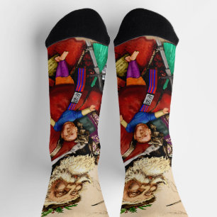 Weihnachten im Vintage-Stil, viktorianische Weihna Socken